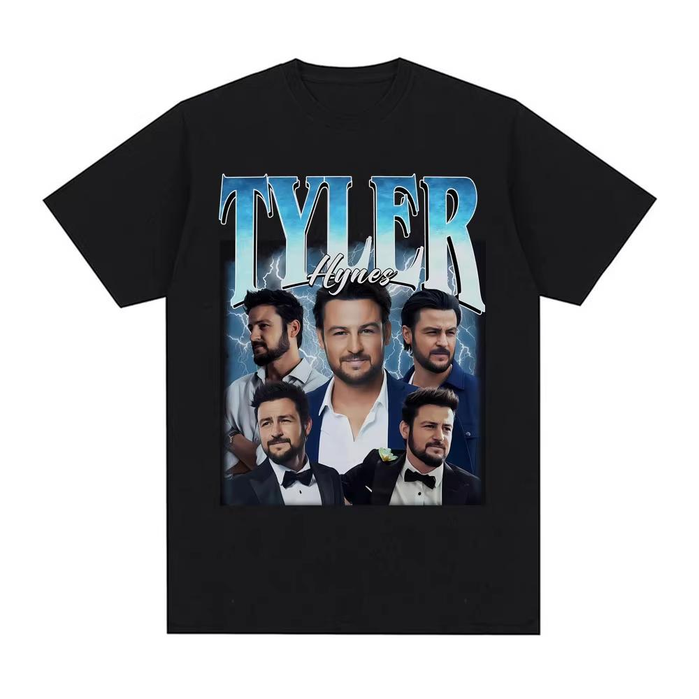 Tyler Hynes Vintage Graphic T-shirts for Men Women Harajuku Fashion Style T Shirt Oversized Cotton Short Sleeve S