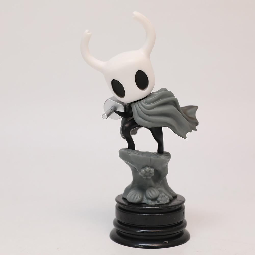 Hollow Knight 10Cm Little Knight Pvc Statue - Handmade Game Character Model With Chassis, Collectible Desk Decor For Fans
