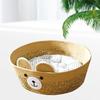 Cats Puppy Bed Basket Base Detachable Cushion Basket for Small To Medium Pet Creative Pet Bed Cute Nest