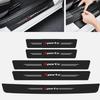 Carbon Fiber Stickers Car Scuff Plate Door Sill Cover Panel Step Protector Guard
