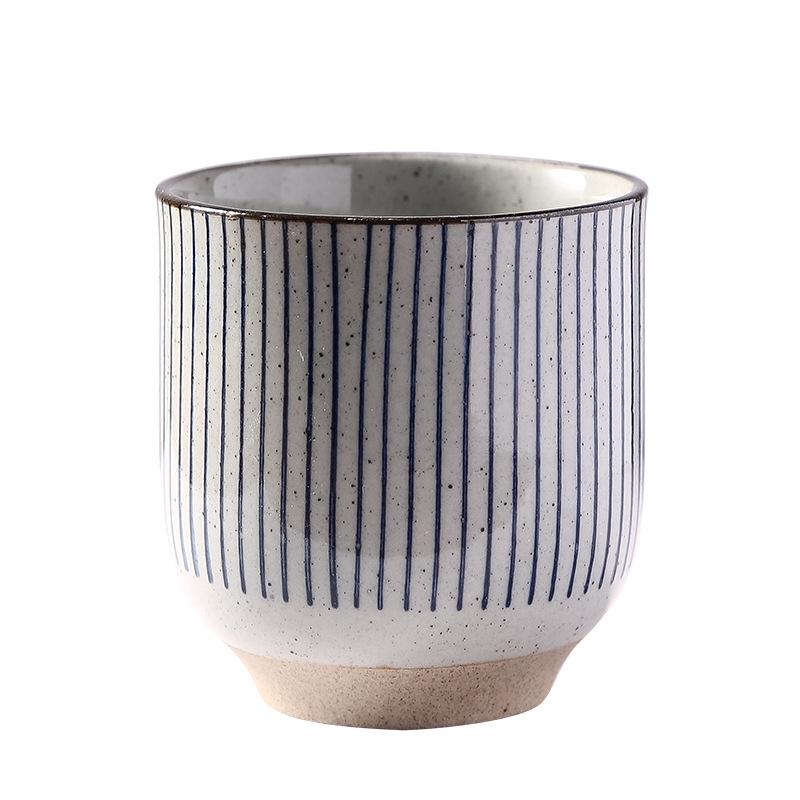 Japanese Tea Cup Coarse Pottery Coffee Cup Terracotta Matcha Water Cup Stackable Ceramic Cup Tea Cup
