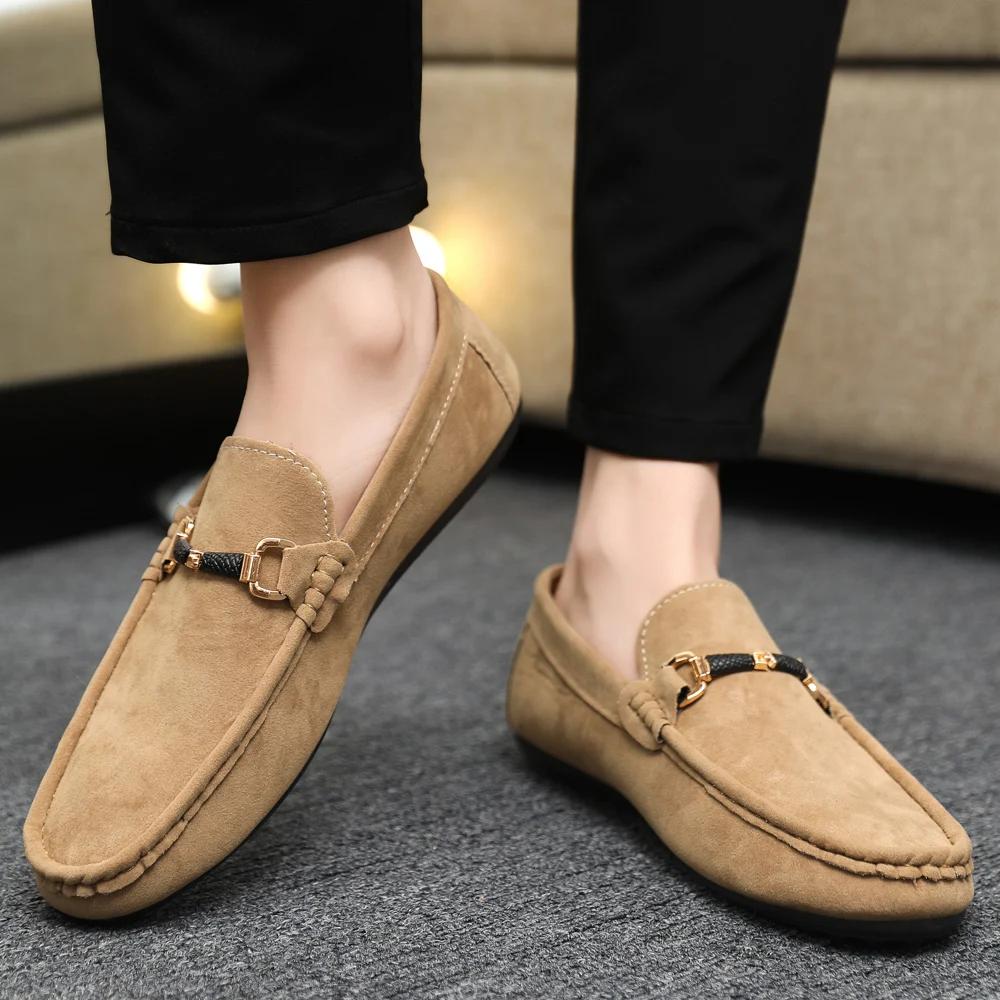 Men's Loafers Casual One Foot Shoes Soft Penny Loafers Lightweight Driving Boat Shoes Design Casual Shoes Casual Sneakers 2025