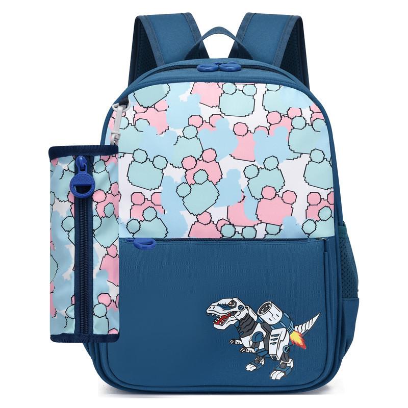 Fashionable Large Capacity Canvas Cartoon Backpack For Elementary School Kids Unisex