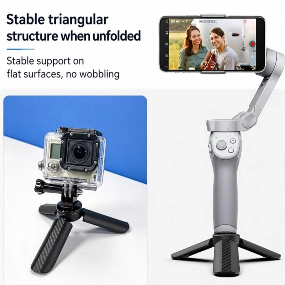ABS Desktop Tripod with 1/4" Screw Photography Stand Portable Mini Tripod for DJI OSMO Pocket 3/4