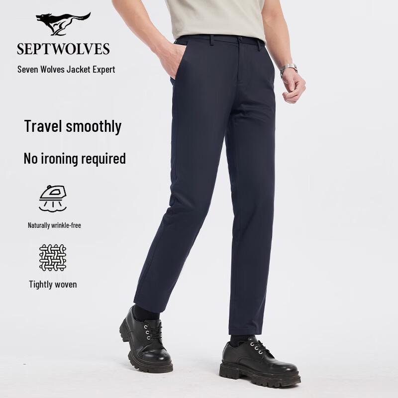 Septwolves Men s Slim Fit Casual Dress Pants 28A