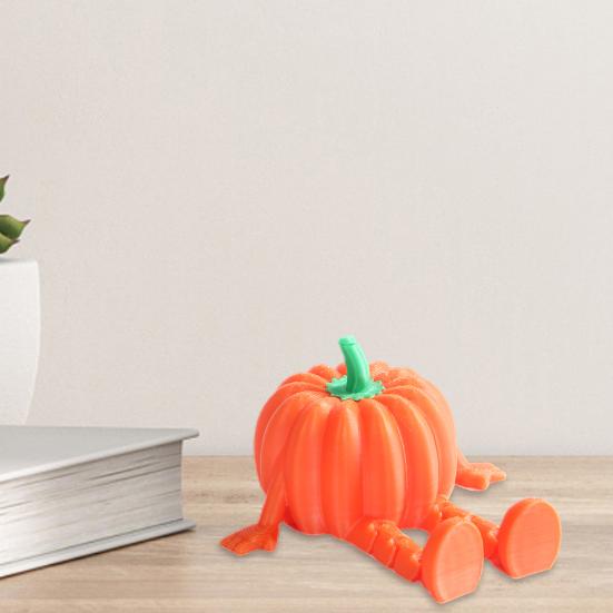3D Printed Fruit Figurine with Articulated Legs Movable Joints Banana