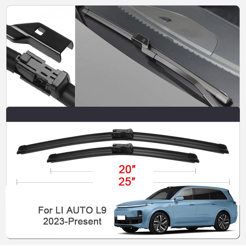 2PCS Car Blade Windshield Rubber Wiper For LIXIANG LI AUTO L6 L7 L8 L9 ONE 2022-2026 Cleaning Protect Auto External Accessory