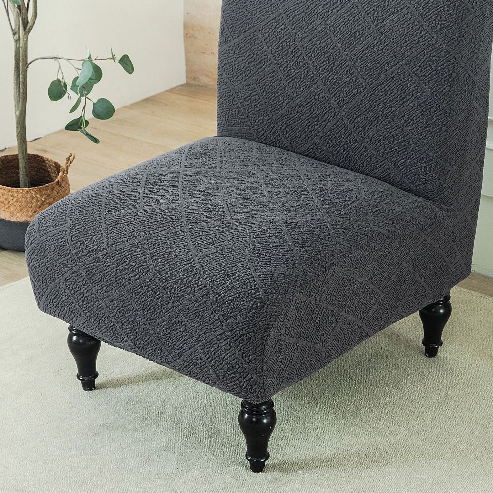 Single Seat Chair Slipcover Stretch Jacquard Chair Dust Cover Elastic Seat Cover For Living Room