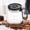 Coffee Pot Style Heatproof Glass Mug Outdoor Adventures 16 Oz Capacity Elegant Design Straw-Type Lid For Hot Beverages