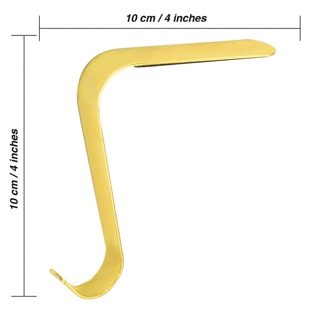 Metalowe Haczyki Uchwyty na Skarpety Świąteczne Wieszak na Skarpety na Kominek Haczyki Wisiorki na Skarpety Wielokrotnego Użytku do Dekoracji Domu na Imprezę Świąteczną