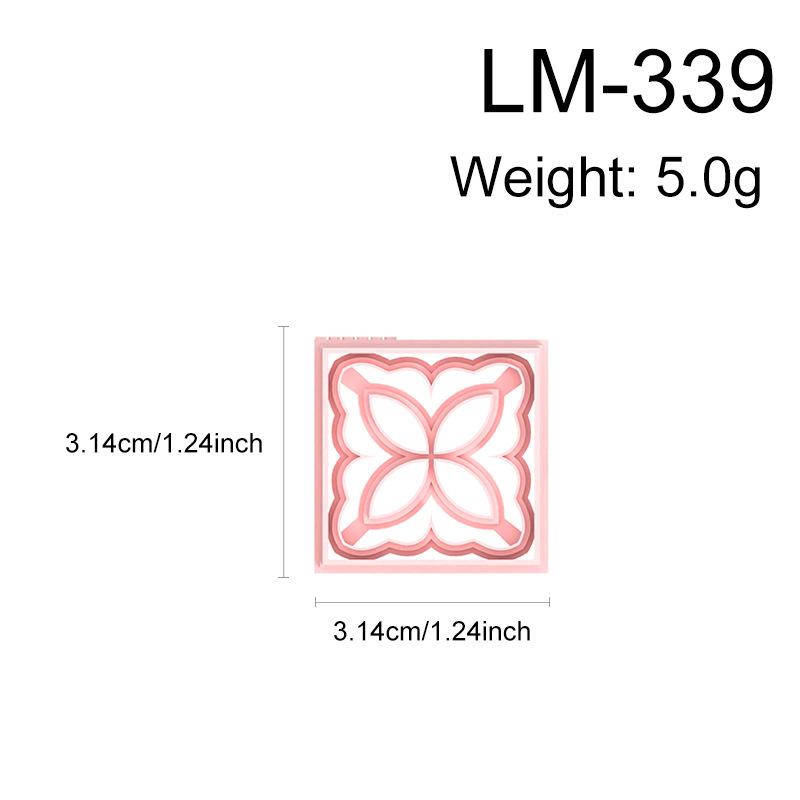 

Hot 1PC Oriental Floral Clay Cutters Geometric Tile Pattern Molds For Polymer Earring And Jewelry DIY