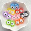 20pcs Colorful Kawaii Cartoon Animal Eyes Series Flat back Resin Scrapbooks Figurines DIY Decor Crafts
