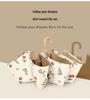 Gold Curved Hook Sunshade Sun & Rain Anti-UV Folding Umbrella for Women