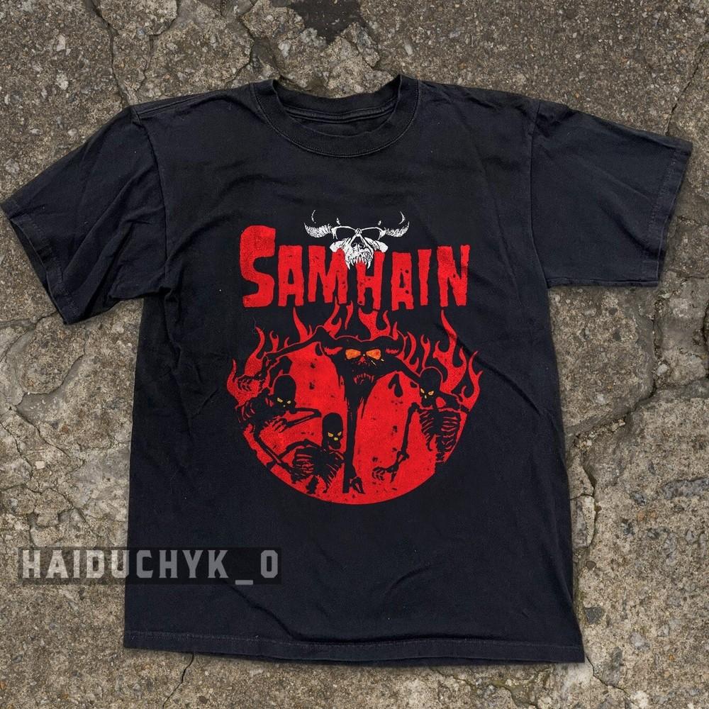 Samhain III November Coming Fire Retro Unisex Black T-shirt Size S-5XL Unisex T-Shirt XXXXL