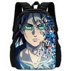 Child School Anime AttackS On Titan Backpack with Lunch Bags ,Pencil Bags ,School Bags for Boys Girls Best Gift