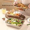 Stainless Steel Square Plate & Lid for Tiramisu, Cold Dishes, Rice, or Fresh-Keeping.