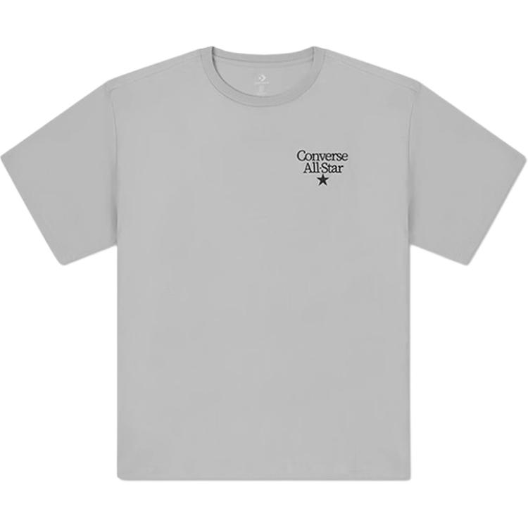 Converse T Shirts Men s Gray Crew Neck Moderate Straight Fit 10027157-A01 M
