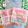 100Pcs Journal Sticker Pretty Design Paper Adhesive Sticker Lovely Exquisite Letter Paper Decor for Home Decoration