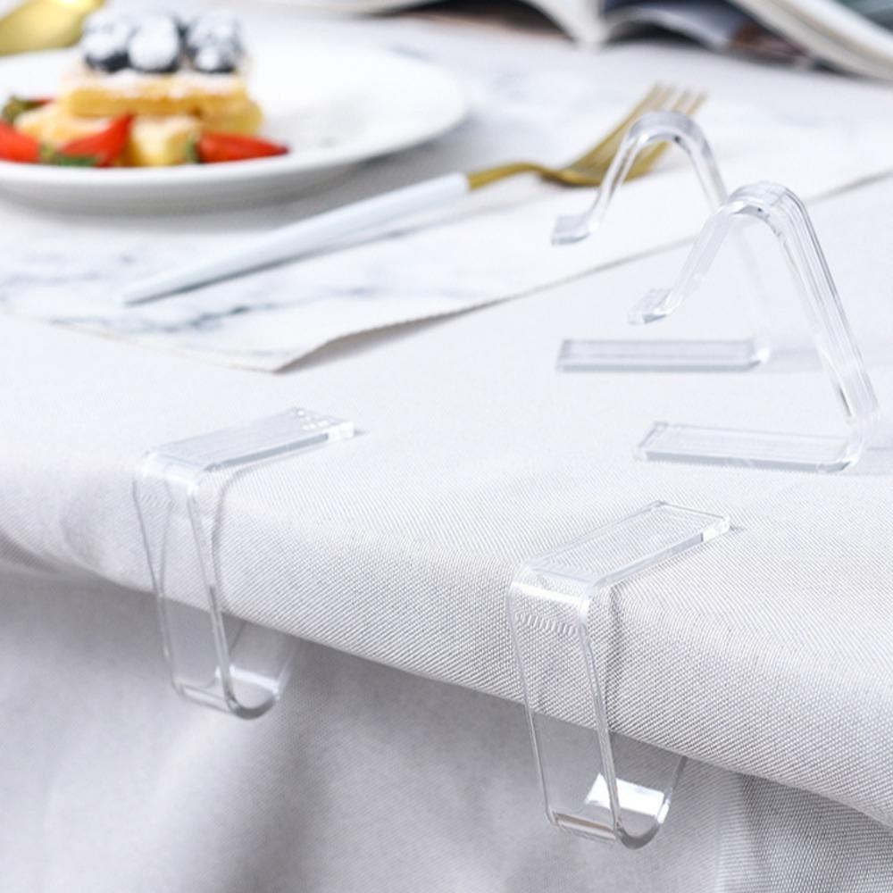 4pcs Multi-function Cloth Clamps Plastic Tablecloth Holder New Tablecloth Clip  Household