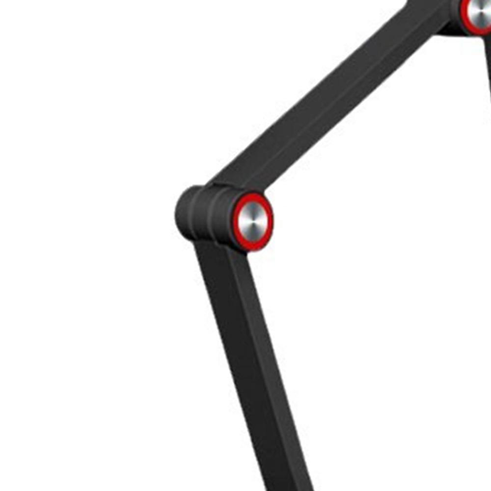 Aluminum Alloy, Silicone Black Dual-Arm Basic Aluminum Tablet Stand Travel Portable Device Holding