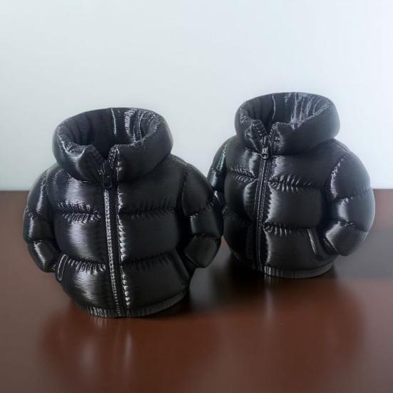 Pencil Case Down Jacket-Shaped Large Capacity Storage Organizer for Makeup Brushes And Stationery
