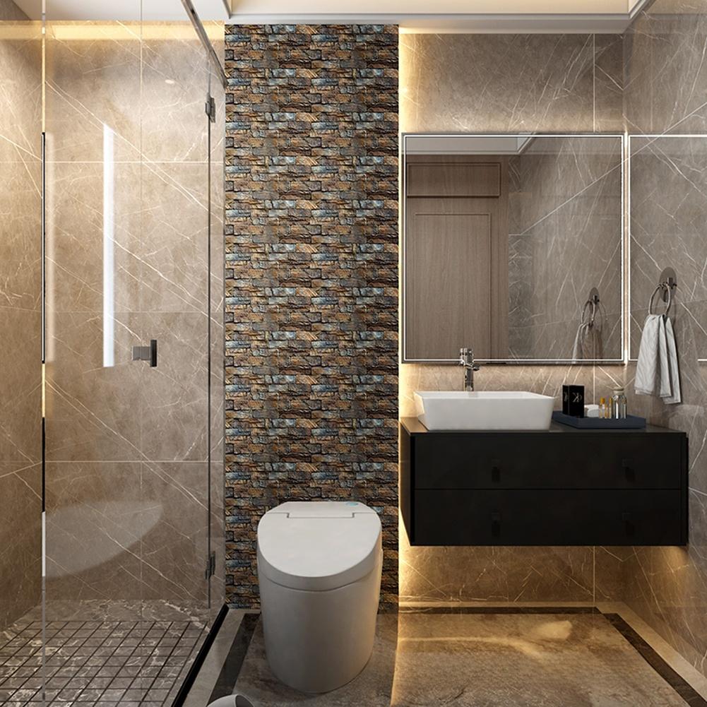 Waterproof Moisture-Proof Tile Wall Stickers For Home Interior Decoration 30x30cm For Bedroom Kitchen Bathroom