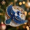 Ornamenti per Uccelli in Acrilico Decorazione da Appendere in Auto Albero di Natale Specchietto Retrovisore Decorazione Regalo Artigianale per Amanti degli Uccelli
