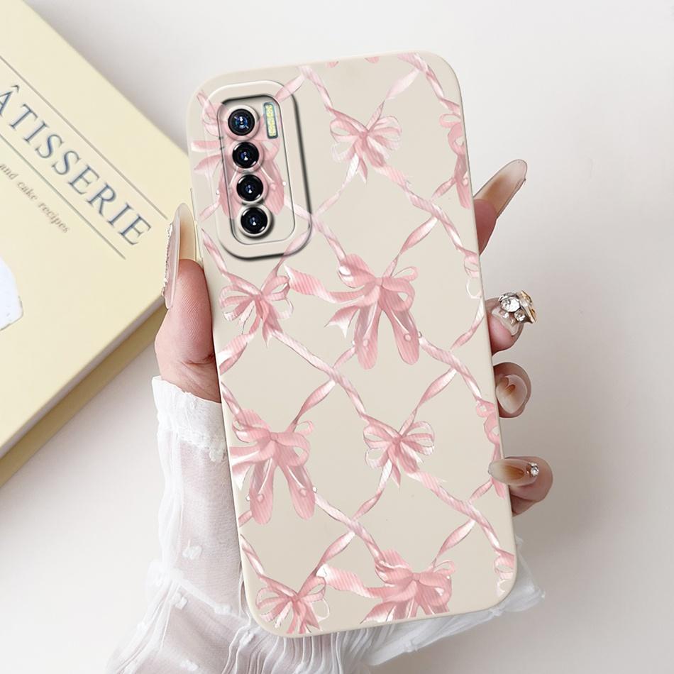 For Tecno Camon 17 Pro 17P Phone Case Camon17 Camon17P 17Pro CG8 CG7 CG6 Elegant Floral Pattern Soft Silicone Shockproof Cases