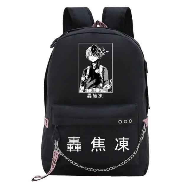 Travel Bag My Hero Academy Anime Peripheral Backpack Usb Large Capacity Student School Bag