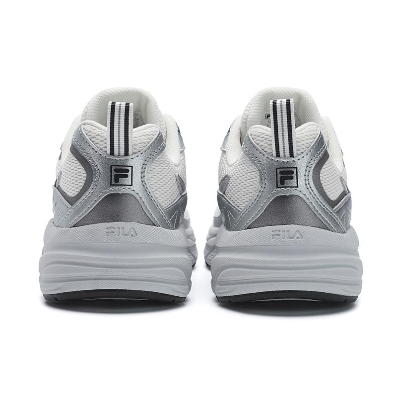 Fila Urteil Pfeil Regenschuhe Mode Lässig Sportlich Trendig Vielseitig Niedrig geschnitten Laufschuhe Damen Sneaker Weiß Silber F12W522135FWS