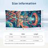 Adventure Alphabet Land Theme Quick Dry Beach Towel Custom Name Text Print Large Sand Resistant Towel Beach Vacation