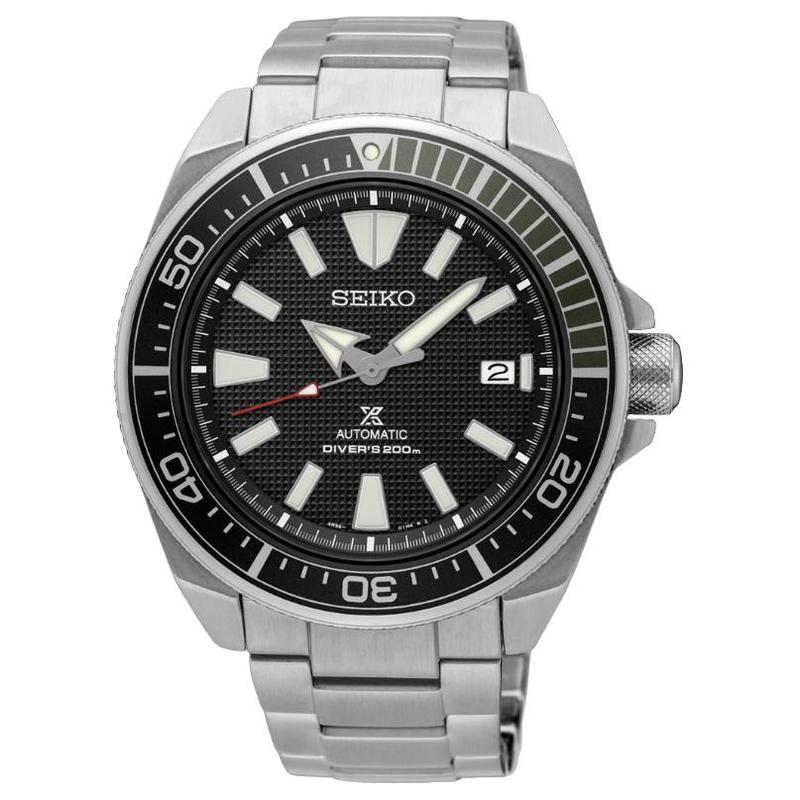 

SEIKO prospex 200 meters waterproof Automatic Steel Strap 43.8mm men s watch black dial SRPF03
