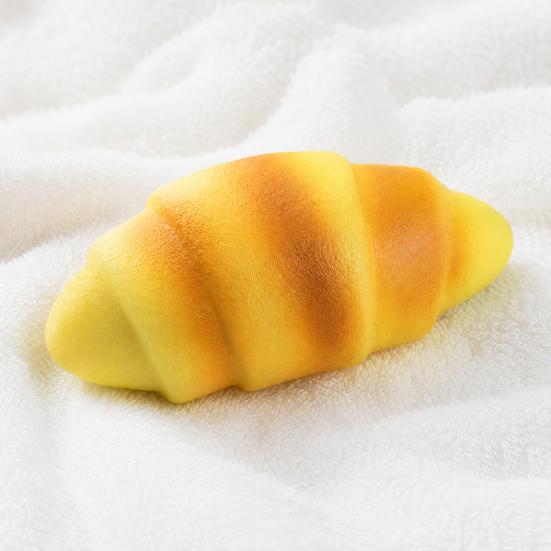 Juguete de Croissant para Aliviar el Estrés, Juguete Sensorial Fidget de Pan Simulado, Juguete de Escritorio para la Relajación del Trabajador de Oficina en Casa