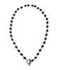 Pimadaziwin Black Chain Pearl Necklace_[Bold]