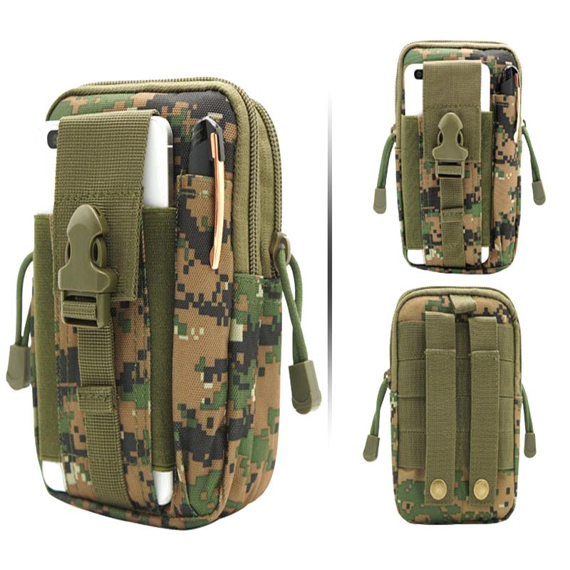 Outdoor Sports Multi-Functional Accessory Bag Large Capacity Mobile Phone Hanging Bag Tactical Waist Pack