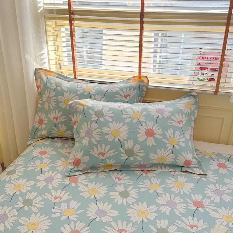 100%Cotton Pillowcases Pair Pack Cotton Pillowcases for Home Use 48x74cm Pillow Case Skin-friendly Comfortable 2pcs pillowcases