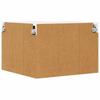 Wall Cabinet Concrete Grey and White 57 X 57 X 40 Cm Engineered Wood