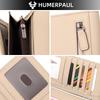 Humerpaul Women Wallet Long Leather Wallet Large-capacity Multi-card Clutch Wallet with Photo Window Coin Purse
