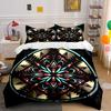 Decorative Mandala Ornament Set Soft Comfortable Duvet Cover Bedding Set Included 1*Duvet Cover & 2*Pillowcases, Gift