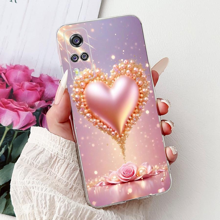 For Vivo Y33s Y21 2021 Y21A S G Y31 Y33 Y53s Y51 Y51a Y73 4G Y03 Y18 Y28 Phone Case Soft Silicone TPU Butterfly Flower Covers