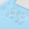 Für Telefon Magsafe Transparente Hülle Magnetischer Ständer Halter Geldbörse 2 Kartenfächer Doppelter Starker Magnet Stoßfeste Handyhülle