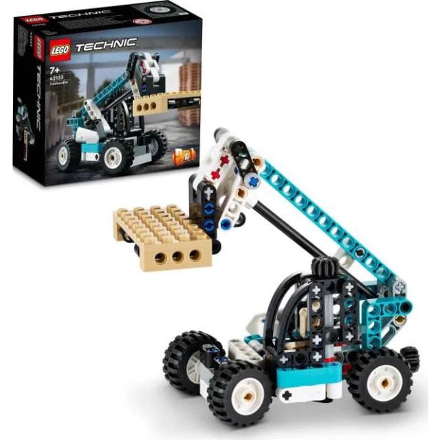 

LEGO 42133 Technic Der Gabelstapler, Zugmodell, Baufahrzeug-Set fr Kinder, 2-in-1-LKW-Spielzeug