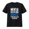 Infirmière en Santé Mentale pour Femmes Chaque Jour Est Une Aventure Psych T-shirt Noir vintage Lavé mode Décontracté streetwear Doux Élégant