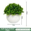 Décor Extérieur Fleur Artificielle avec Pot Plantes Fausse Vertes Nouveau Bonsaï Vert en Pot Bureau