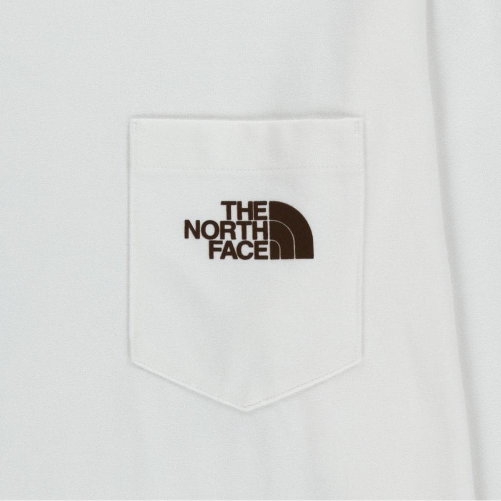 The North Face Nt7tr50k White Label Pocket Long Sleeve Round Tee Off White