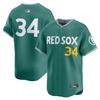 Visiškai siuvinėtas Boston Red Sox Boston Red Sox Nr. 34 Ortiz vyriškas beisbolo uniformos marškinėlis