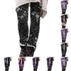 Women's Halloween Print Stretch Leggings Casual Pants for Home