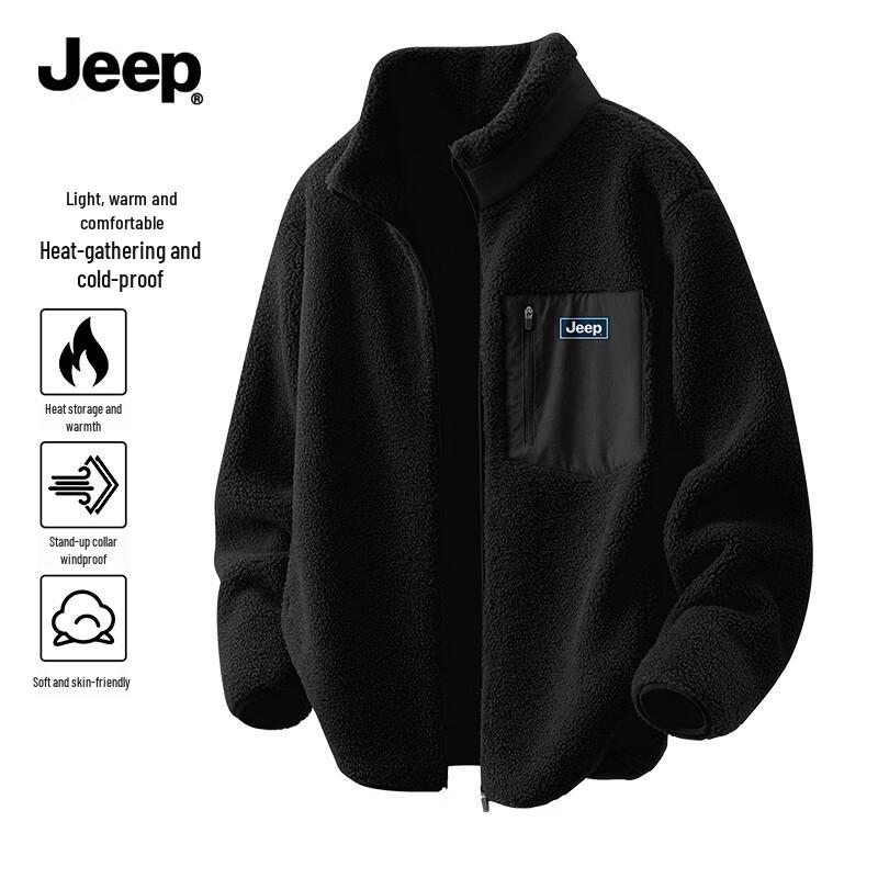 JEEP Men s Fleece Lined Stand Collar Jacket 3XL