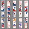 50 original flower bookmarks, personalized graffiti, hand drawn vintage art decoration, phone case, suitcase sticker, waterproof