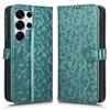 Wallet Case for Galaxy S26 Ultra - Leather/PU, Green, With Lanyard